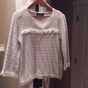 Ivanka Trump Fringe Sweater